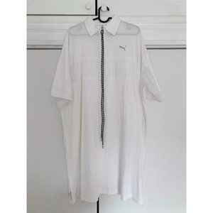 Liu Wen x Puma White Oversize Cotton Polo Dress Sz S Like New